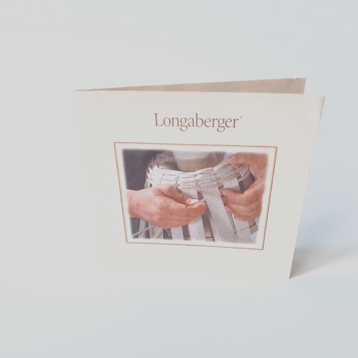 Signed "Longaberger" 2006 Six Inch Pastel Purple Picket Fence Pail Basket