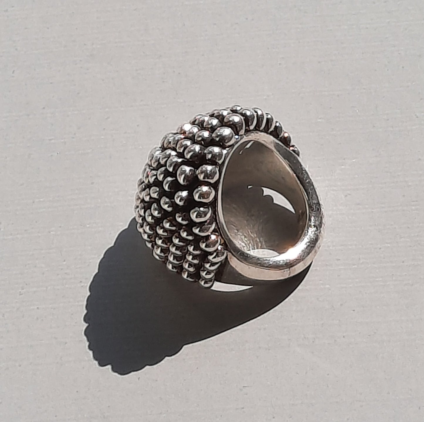 Sterling Silver Chunky Ring Size 8