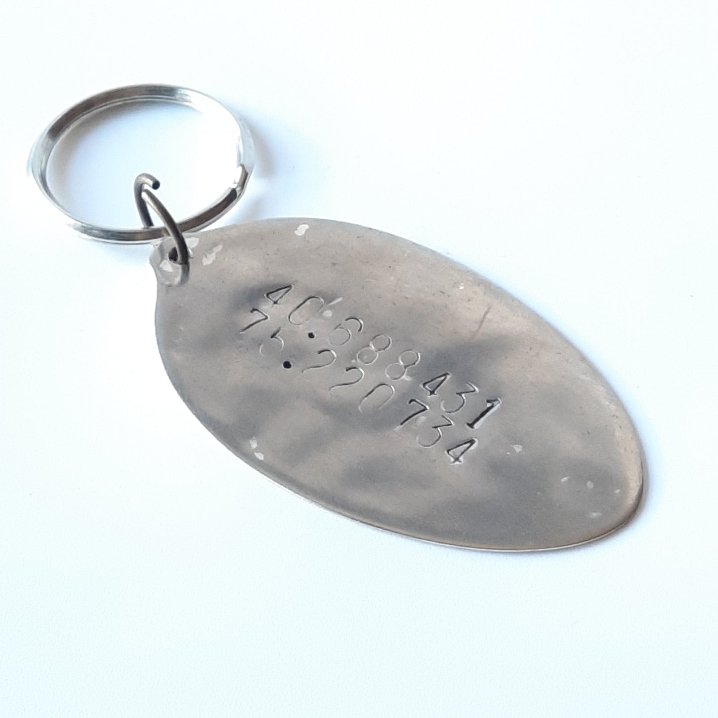 Vintage Repurposed Antique spoons/Flatware Key Chains Sterling Silver Plate