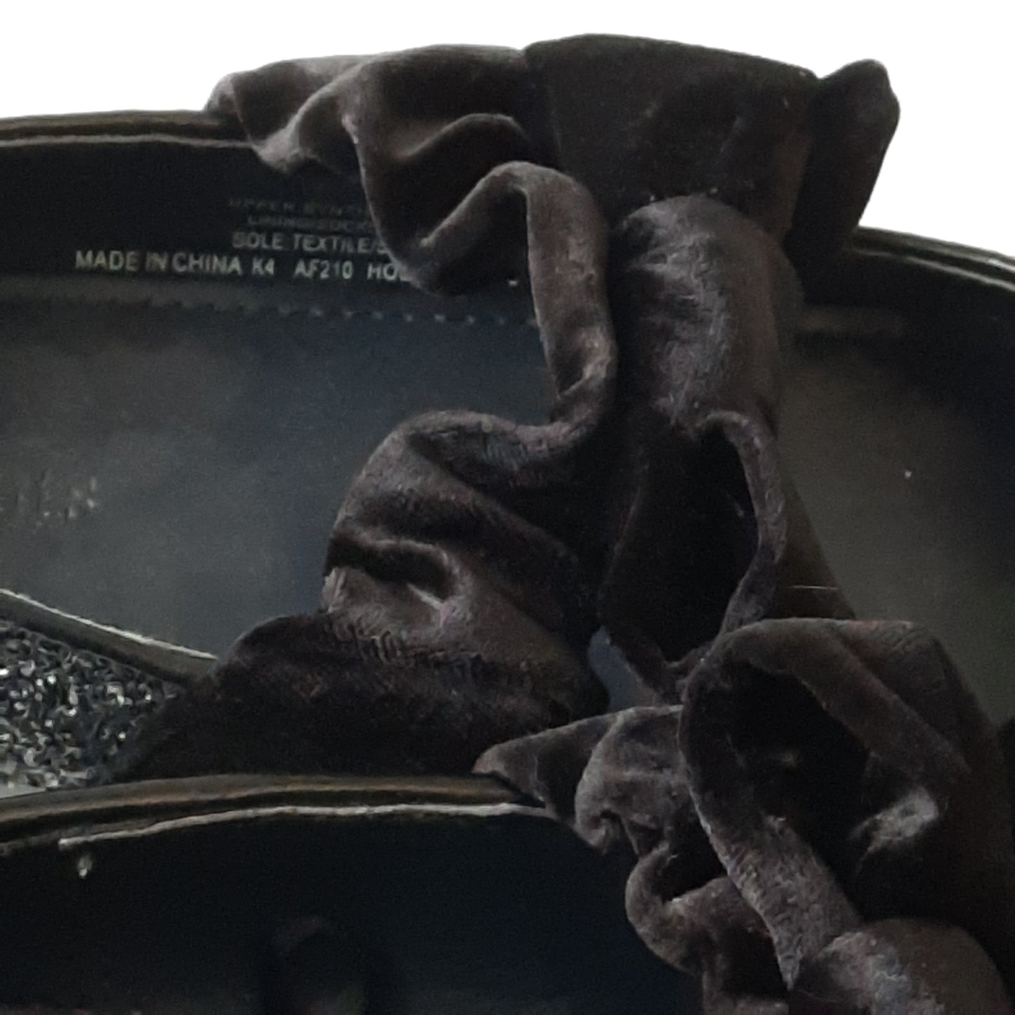 Crewcuts Black Glitter Girls Shoes size 7
