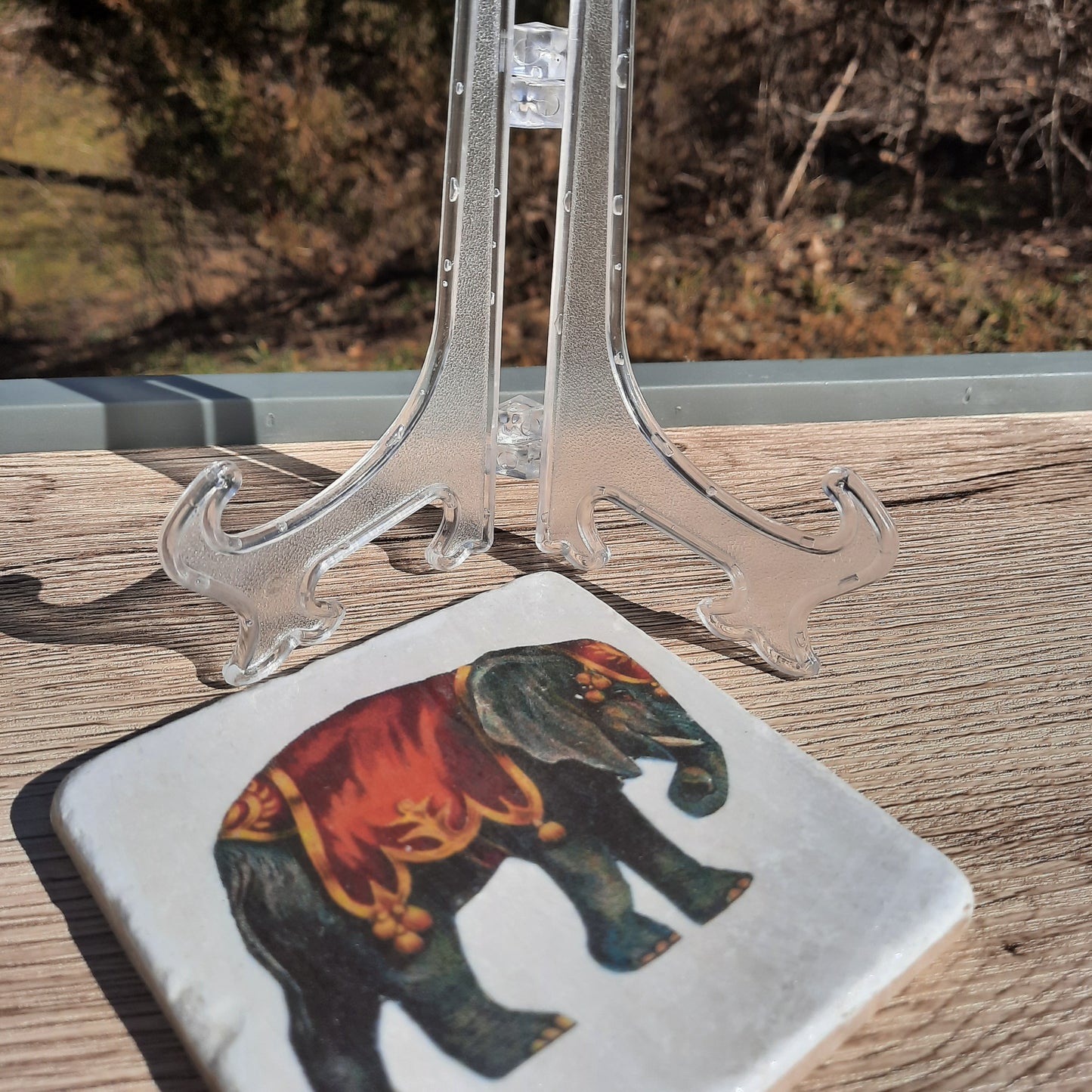 Tile Art "Vintage Circus Elephant"