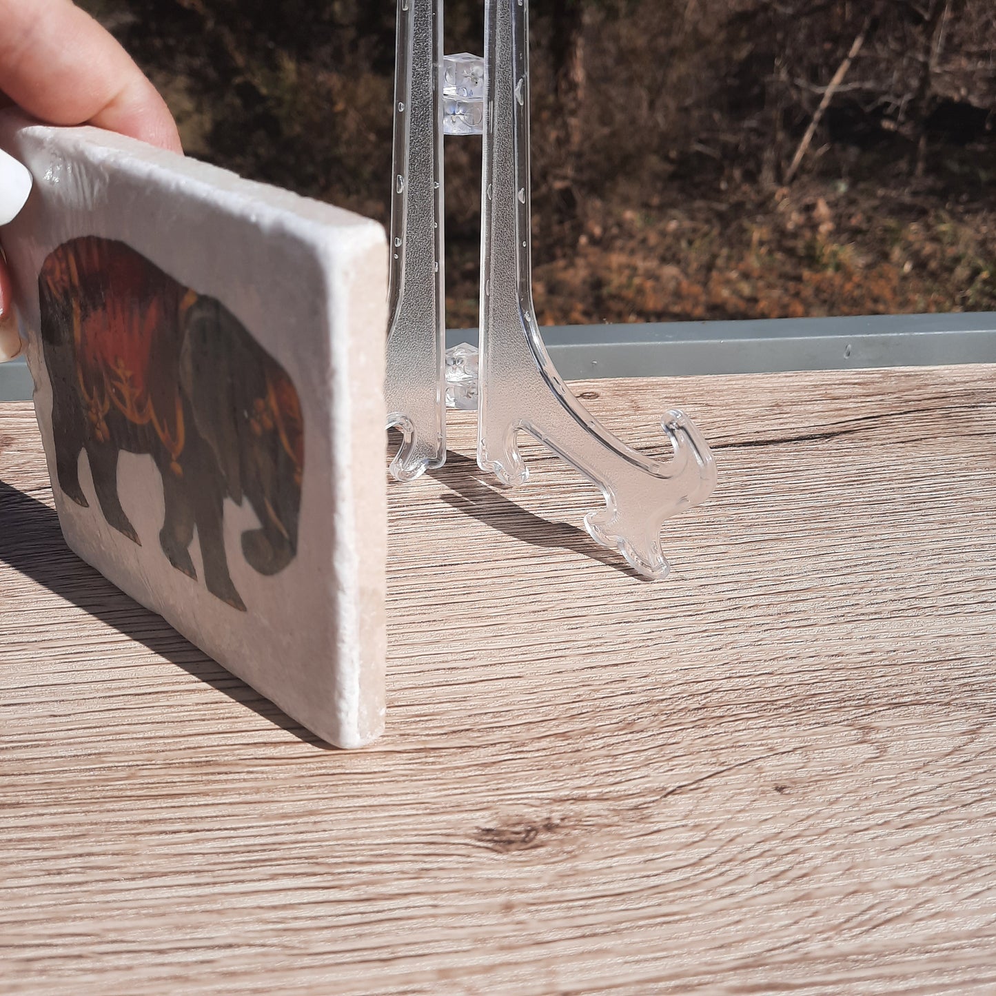 Tile Art "Vintage Circus Elephant"