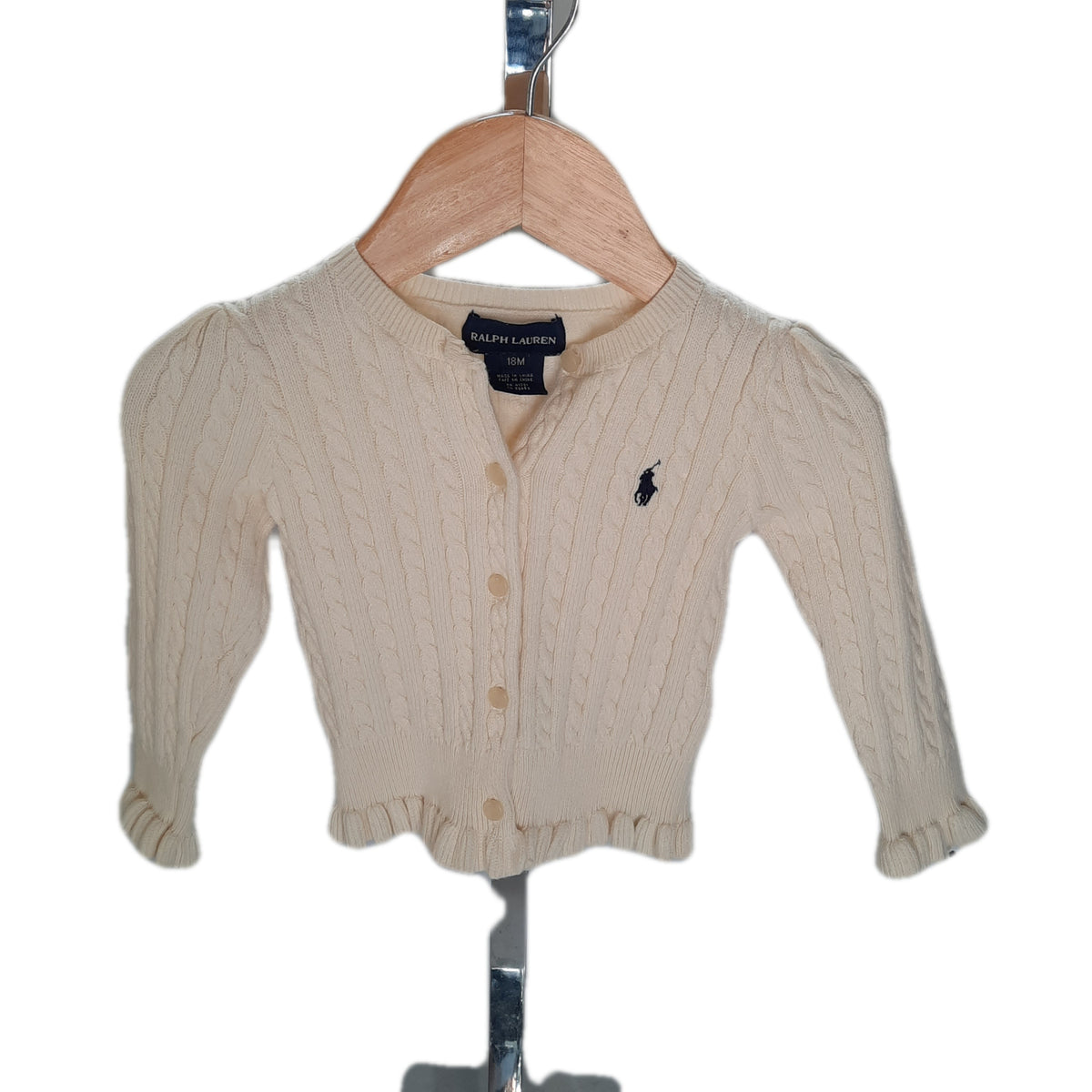 Ralph Lauren Baby 18 mo. Off White Button Down Sweater – Darias