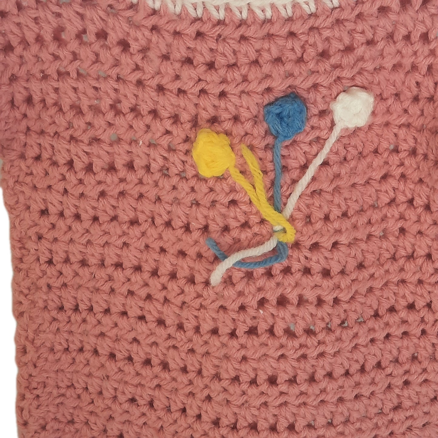 Pink Hand Knit Cap Sleeve Sweater 24mo.