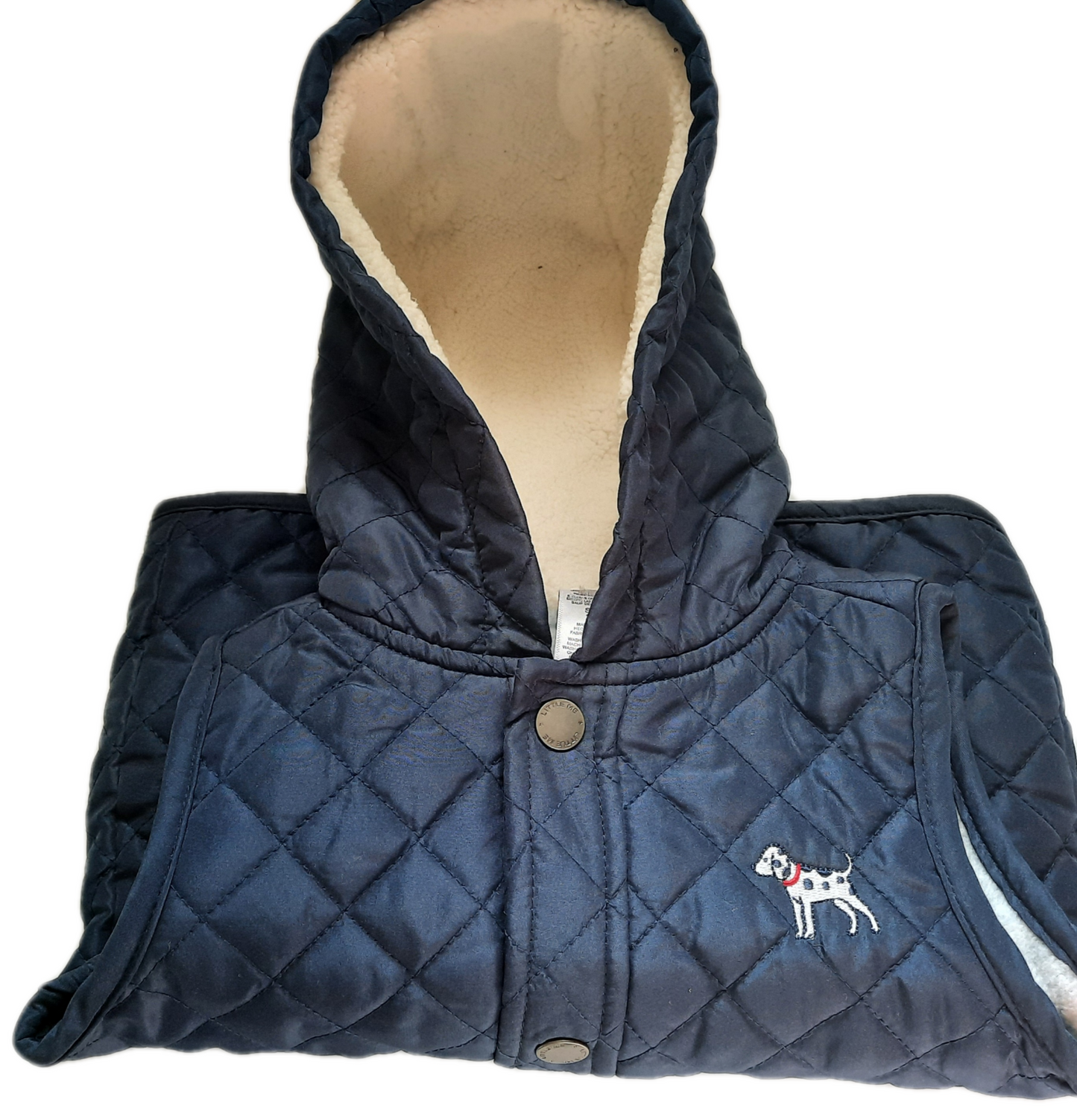 "Little Me" Sleeveless Quilted Baby Vest With Hood 24mo.