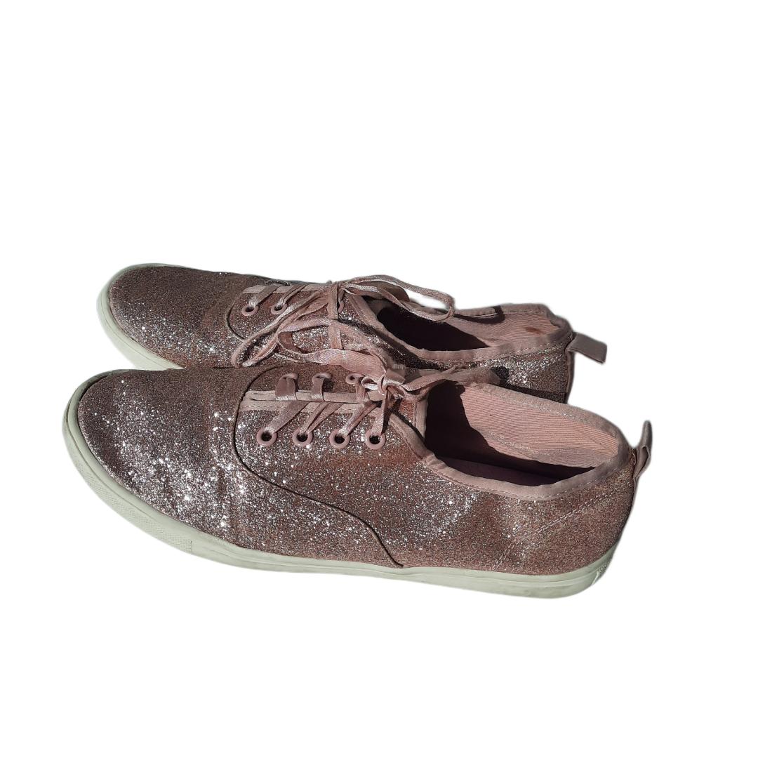 Ladies Pink Glitter Sneaker size 8