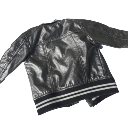 Genuine Kids ( OshKosh) Silver Lame Jacket 12M Genuine Kids® from OshKosh Toddler Boys' Metallic Bomber Jacket Silver