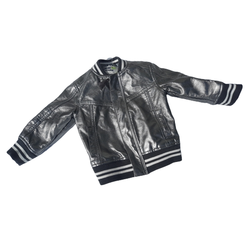 Genuine Kids ( OshKosh) Silver Lame Jacket 12M Genuine Kids® from OshKosh Toddler Boys' Metallic Bomber Jacket Silver
