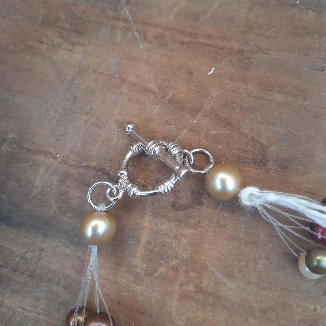 Pearl Necklace Sterling Silver