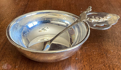 Vintage Sterling Silver Plate The World Of Peter Rabbit 5 inch Porringer Godinger Silver