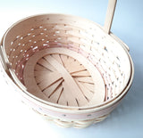 Signed Pre Owned Oval Longaberger 2002 Edition Pink Trim