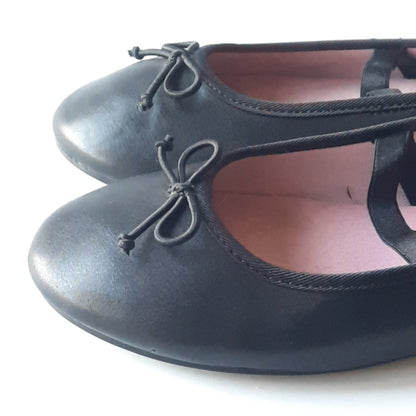 Wonder Nation Black Ballet Flats Girls Size 2