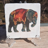 Tile Art "Vintage Circus Elephant"