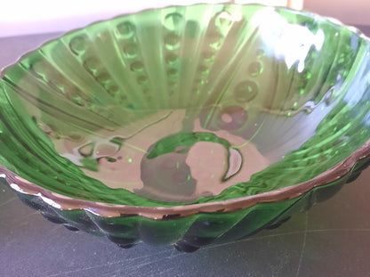 Anchor Hocking Vintage Emerald/Forest Green set Of Bowls