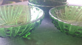 Anchor Hocking Vintage Emerald/Forest Green set Of Bowls