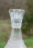 Ornate Vintage Glass Decanter with pointed stopper