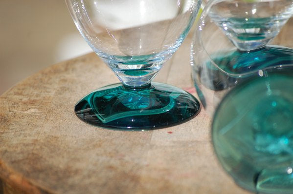 Mikasa Vintage Footed Iced Tea/Water Glasses Set of Five