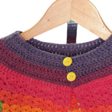 Rainbow Colred Hand Knit Toddler Sweater 2