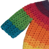 Rainbow Colred Hand Knit Toddler Sweater 2