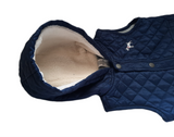 "Little Me" Sleeveless Quilted Baby Vest With Hood 24mo.