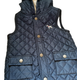 "Little Me" Sleeveless Quilted Baby Vest With Hood 24mo.