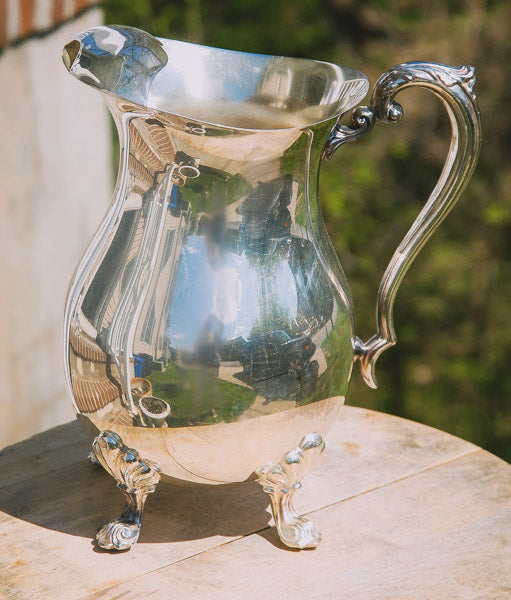 Silver plate pitcher