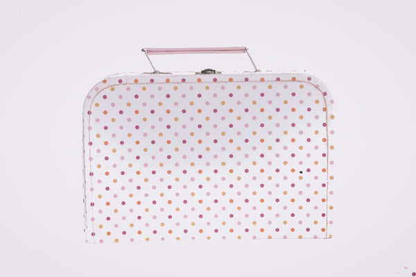 Polka Dot Card Board Stock suit case