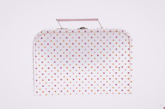 Polka Dot Card Board Stock suit case