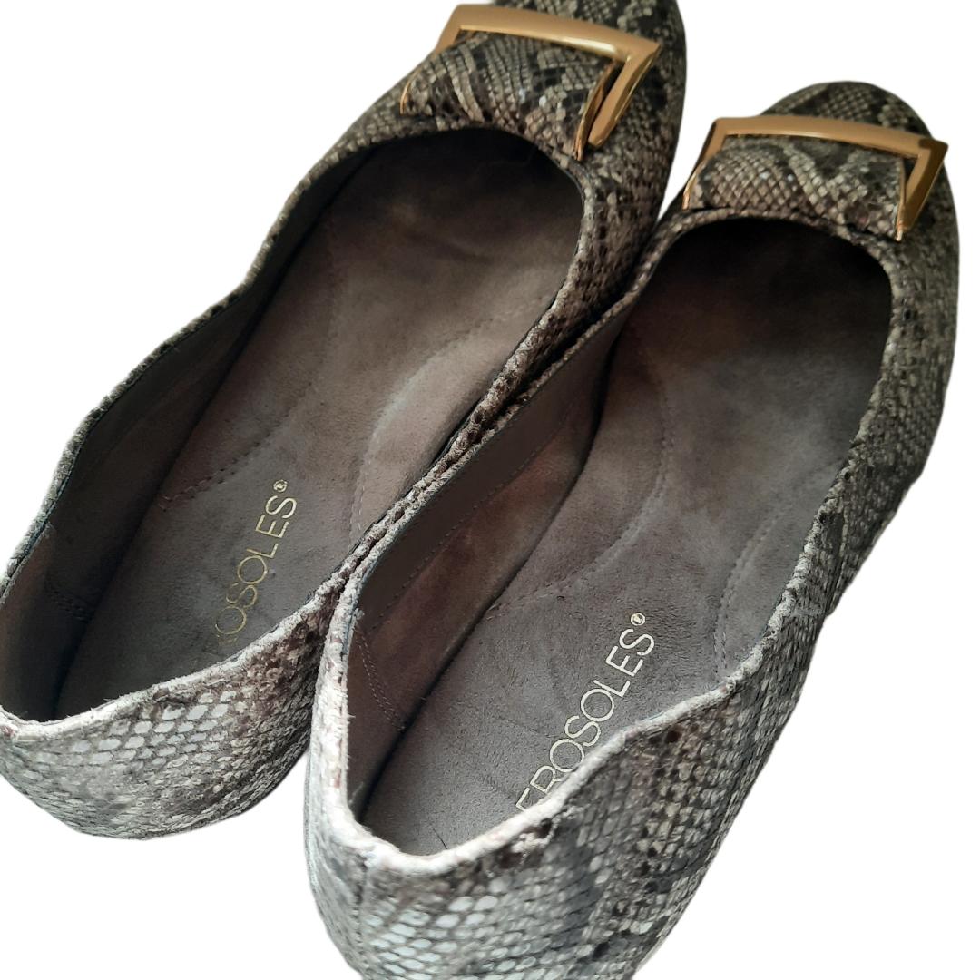 Aerosoles "Good Times" Faux Snake Flats Women's Size 7M