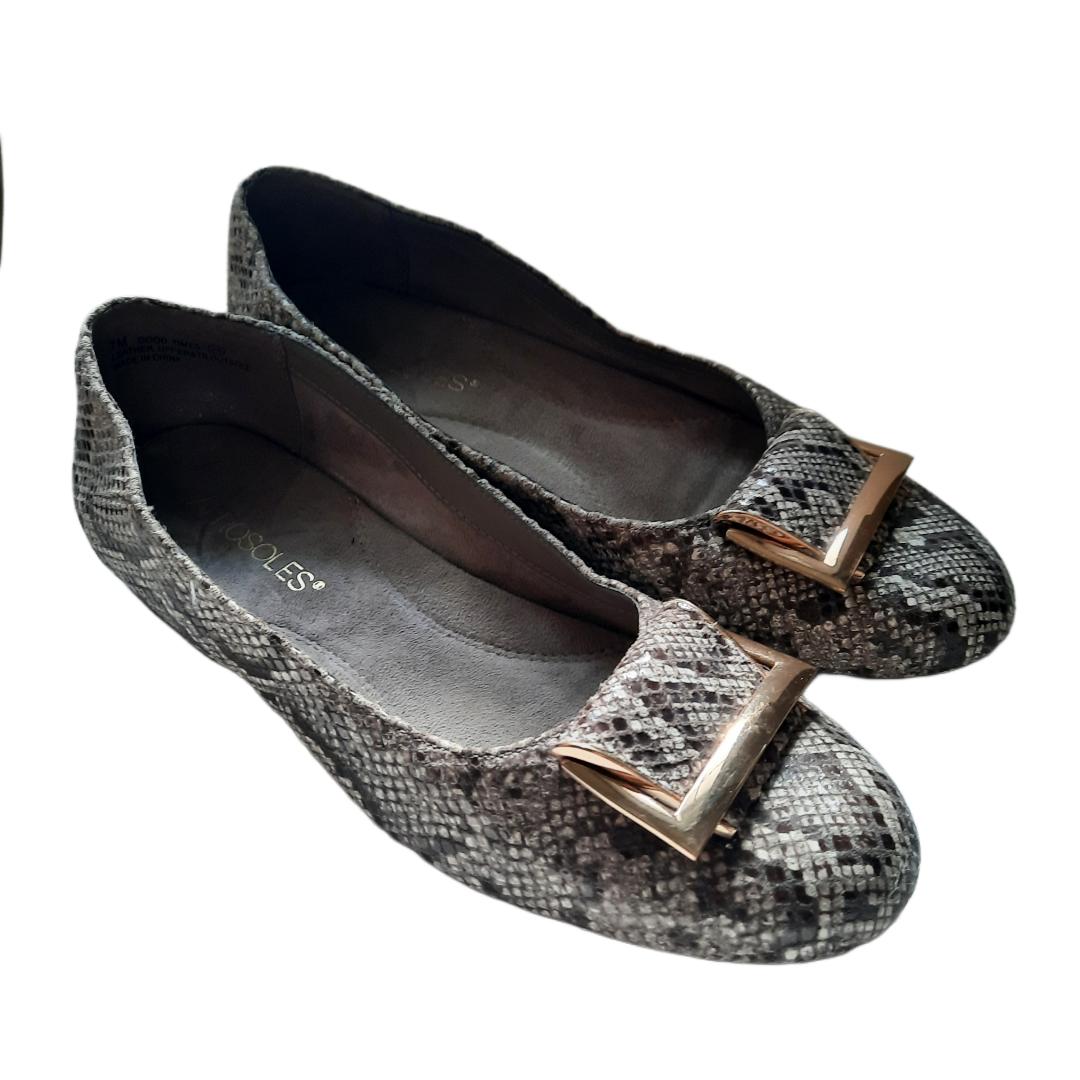 Aerosoles "Good Times" Faux Snake Flats Women's Size 7M