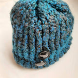 Blue knit handmade Toddler hat 2Tto 4T