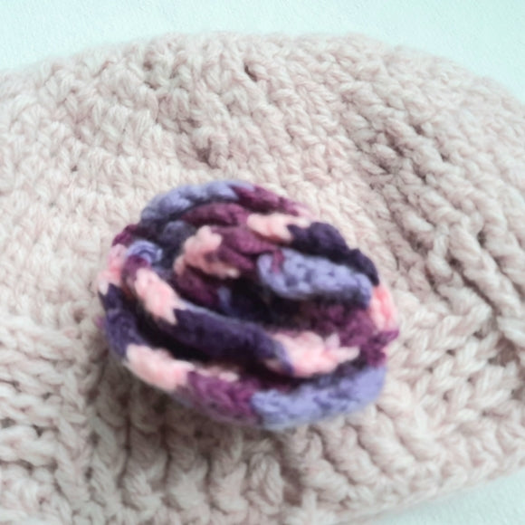 Knit Girl's Hat 3 to 6 years