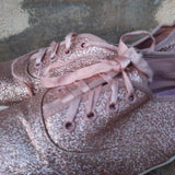 Ladies Pink Glitter  Sneaker size 8