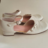 Stride Rite "Dara" white leather shoes girl's size 2M