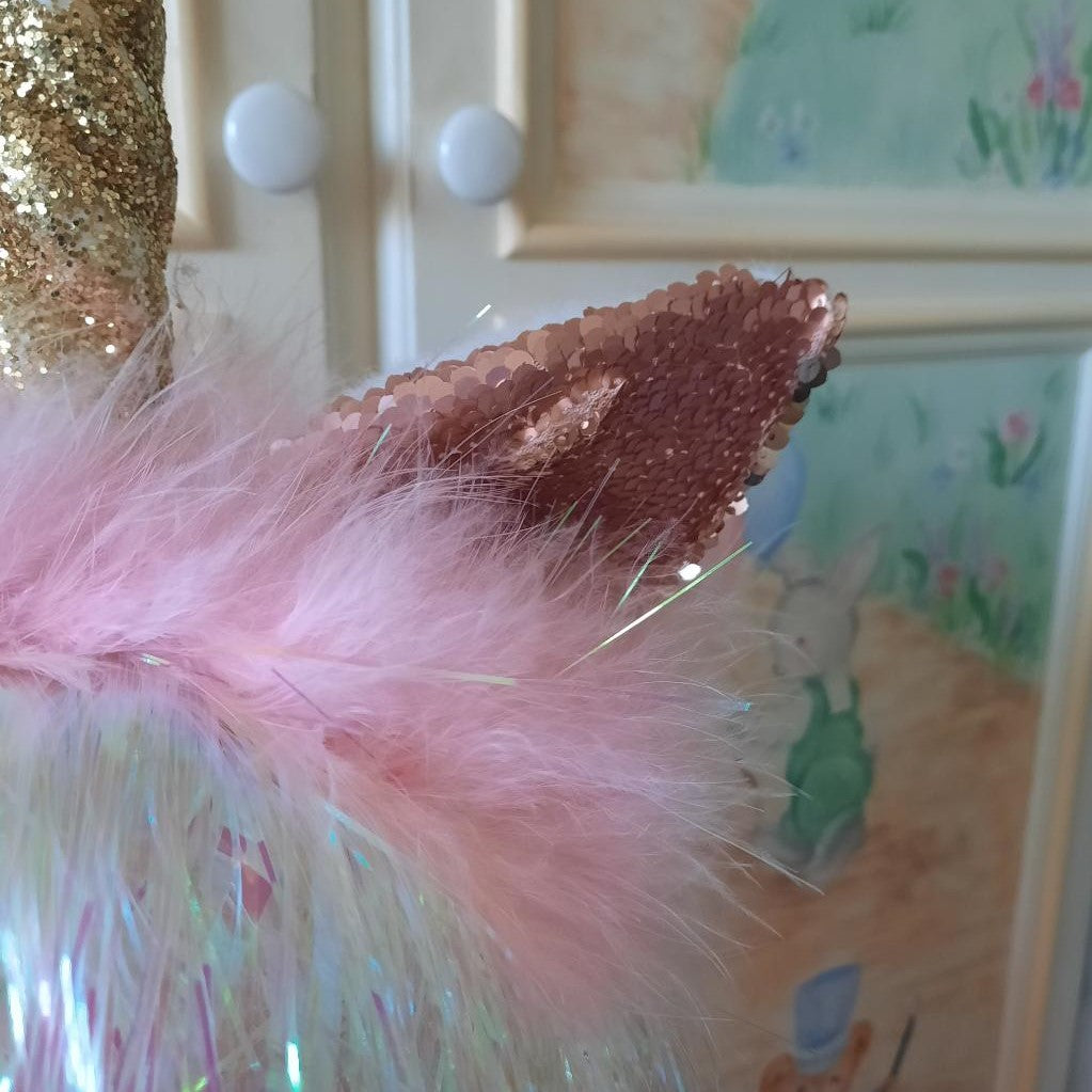 Handmade Pink Unicorn Headpiece /Photo Prop