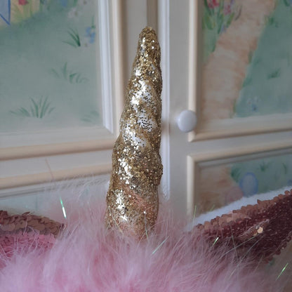 Handmade Pink Unicorn Headpiece /Photo Prop