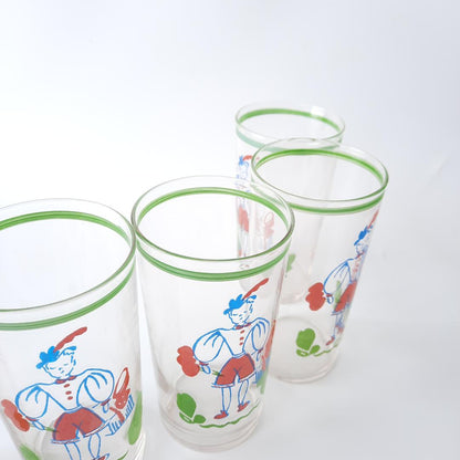 Vintage Highball glasses Dutch Boy